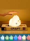 Veilleuse dinosaure en Silicone avec capteur tactile