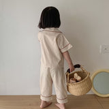 Adorable ensemble pyjama d’été en coton avec imprimé pour garçon