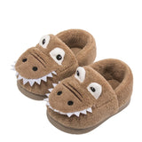 Chaussons fourrés chauds tête de crocodile