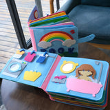 Livre sensoriel Montessori 3D Bébé