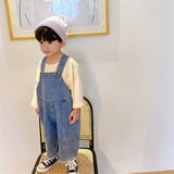Salopette longue en jean pour garçons