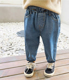 Pantalon en jean et coton à taille variable pour petits garçons