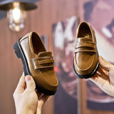Mocassins classiques en cuir pour enfant