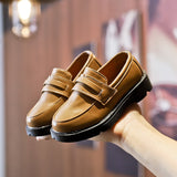 Mocassins classiques en cuir pour enfant