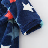 Robe de chambre bleue étoilée garçon