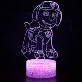 Lampe de chevet LED 3D Pat’ Patrouille