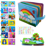 Livre sensoriel Montessori 3D Bébé