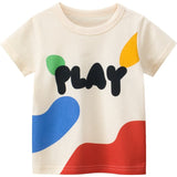 T-shirt d’été en coton à manches courtes pour bébés