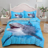 HOUSSE DE COUETTE ENFANT MOTIF DAUPHIN