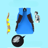 Sac à dos garçon cm2 bleu et noir