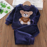 Pyjama enfant d’hiver ourson mignon