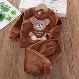 Pyjama enfant d’hiver ourson mignon