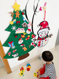Arbre de Noël en Feutre Montessori à décorer