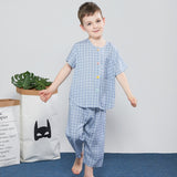 Ensemble pyjama à carreaux léger pour garçons