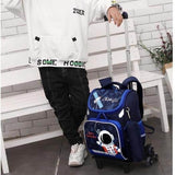 Cartable à roulettes avec sac et trousse
