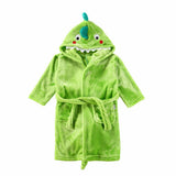 Peignoir à capuche dinosaure pour garçons