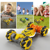 Voiture télécommandée pour enfant jaune ou verte