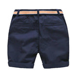 Short avec ceinture en tissu