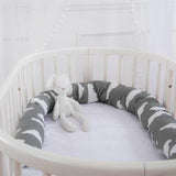Tour de lit en coton imprimé pour bébé