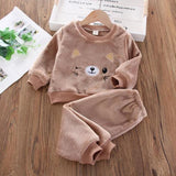 pyjama petit ours chaud marron clair image 18
