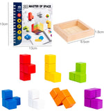 Tetris cube en bois