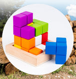 Tetris cube en bois