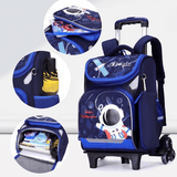 Cartable à roulettes avec sac et trousse