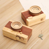 Boite à Musique Appareil Photo en Bois