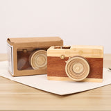 Boite à Musique Appareil Photo en Bois