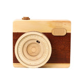 Boite à Musique Appareil Photo en Bois